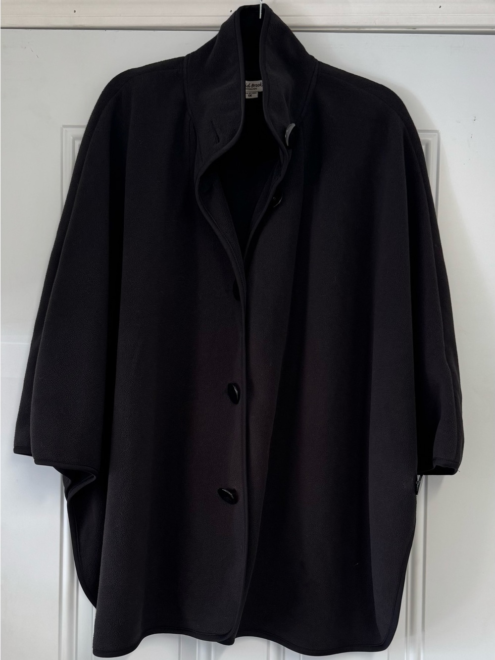 David Brooks Black Cape Jacket Plus Size 1X